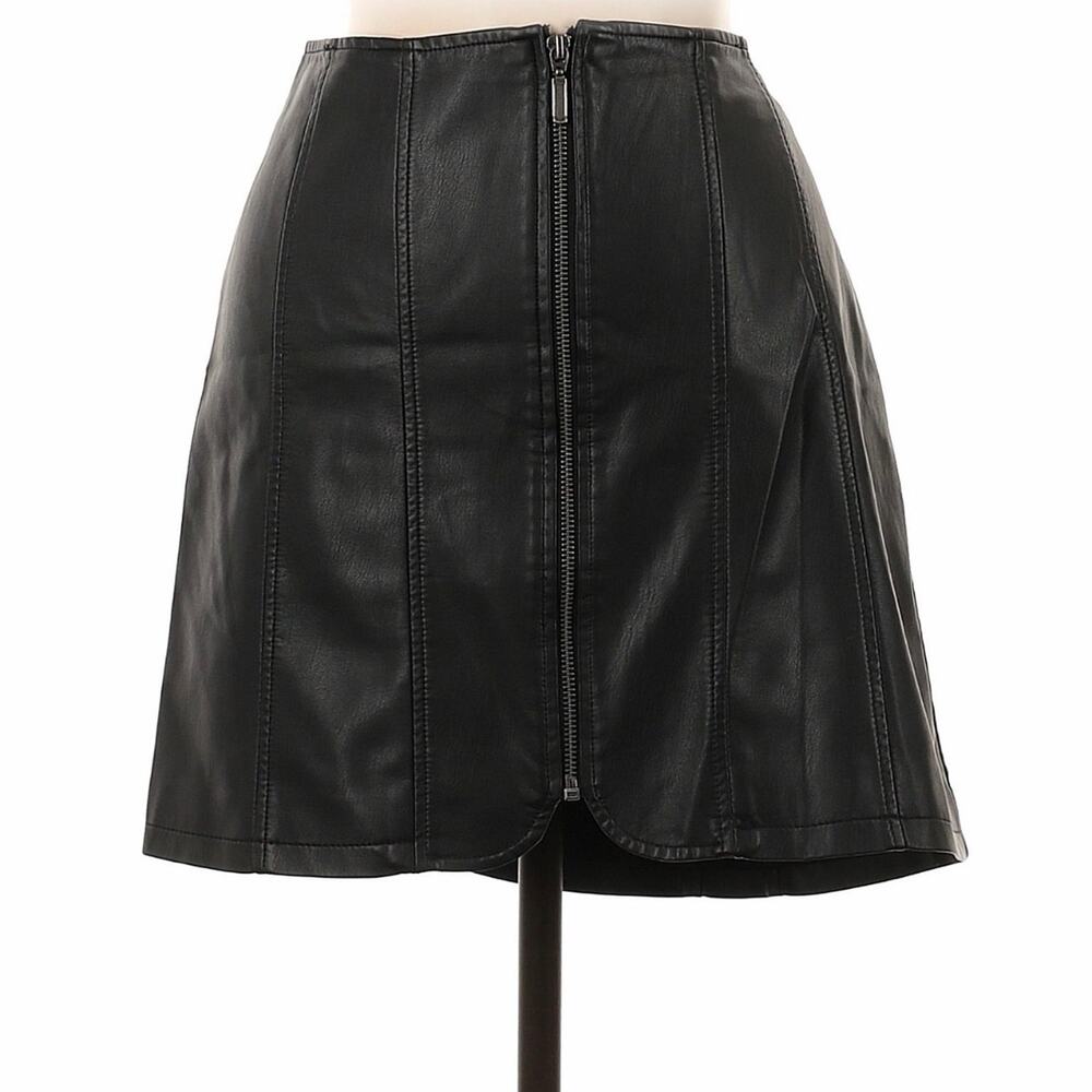 Free People Faux Leather Skirt